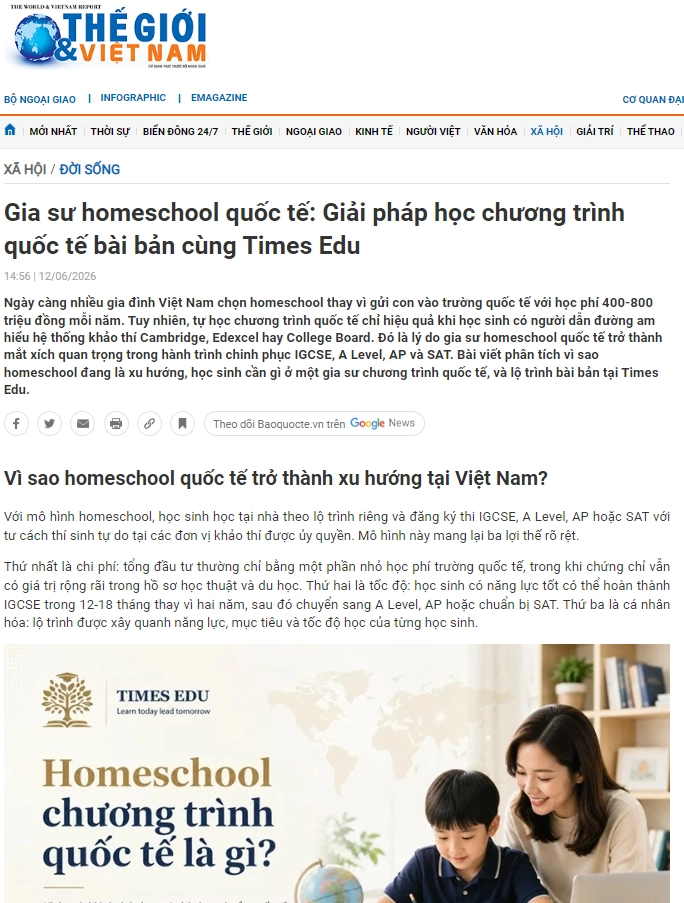 Báo Chí Đưa Tin Về Times Edu 2026: VnExpress, Dân Trí, Tuổi Trẻ Coverage