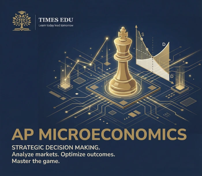 AP Microeconomics: Supply, Demand & Market Structures| Times Edu 1 Clean financial data chart and graph analysis on a monitor