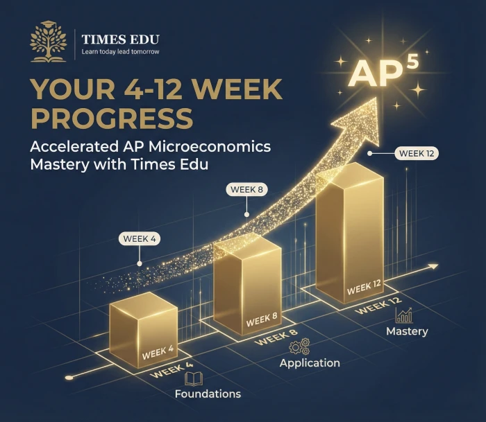 AP Microeconomics: Supply, Demand & Market Structures| Times Edu 2 Student studying with notebook and laptop