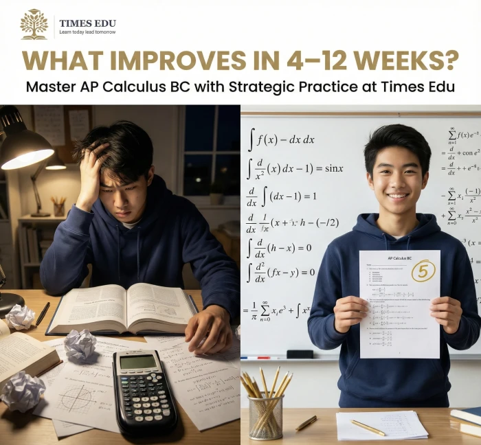 AP Calculus BC Prep: Master Series, Polar & Vectors | Times Edu 1 Student studying calculus graphs