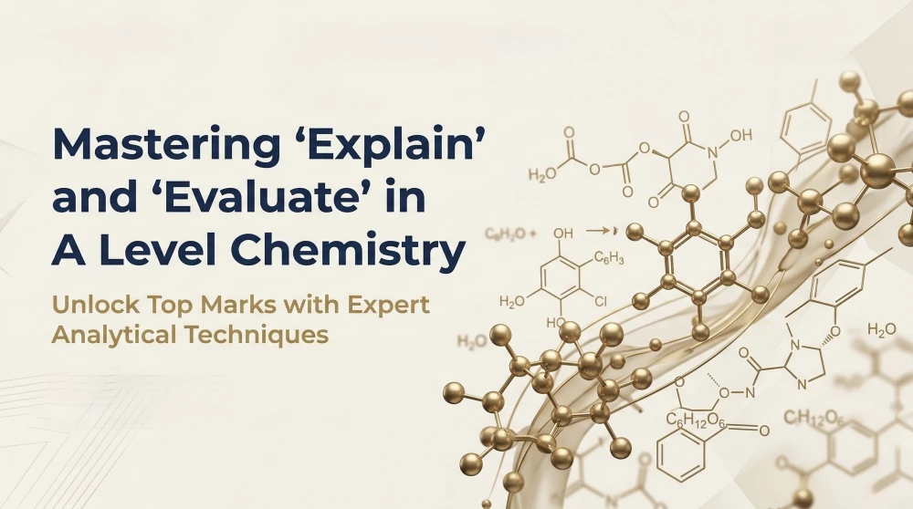 A Level Chemistry “Explain” vs “Evaluate”: A Complete Guide