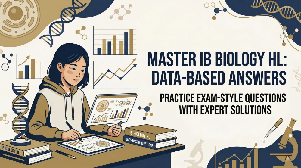 IB Biology HL Data-Based Answers: 5-Step Strategy for Paper 2 & 3 Score 7