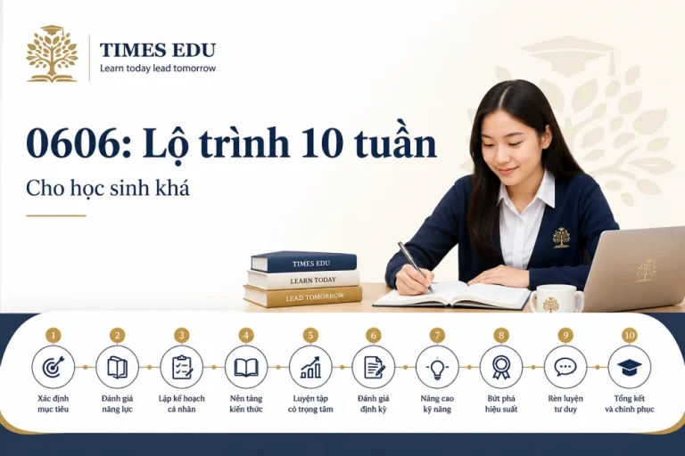 Lộ trình 10 tuần chinh phục  IGCSE Additional Mathematics (0606) cho học sinh khá