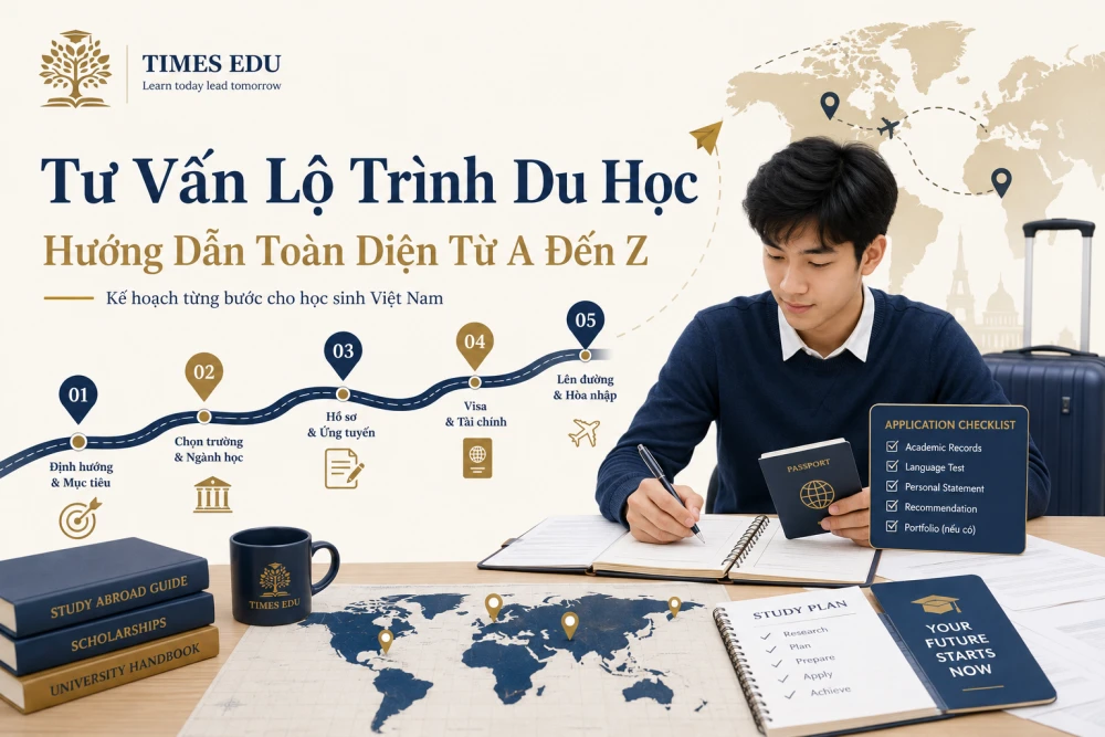 Tư vấn lộ trình du học: Hướng dẫn toàn diện từ A đến Z cho học sinh Việt Nam 2026