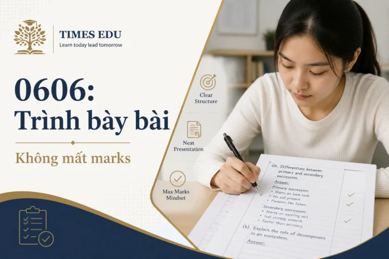 Trình bày bài  IGCSE Additional Mathematics (0606) để không mất marks