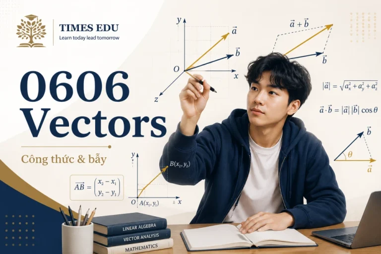 Vectors  IGCSE Additional Mathematics (0606) – checklist công thức & bẫy