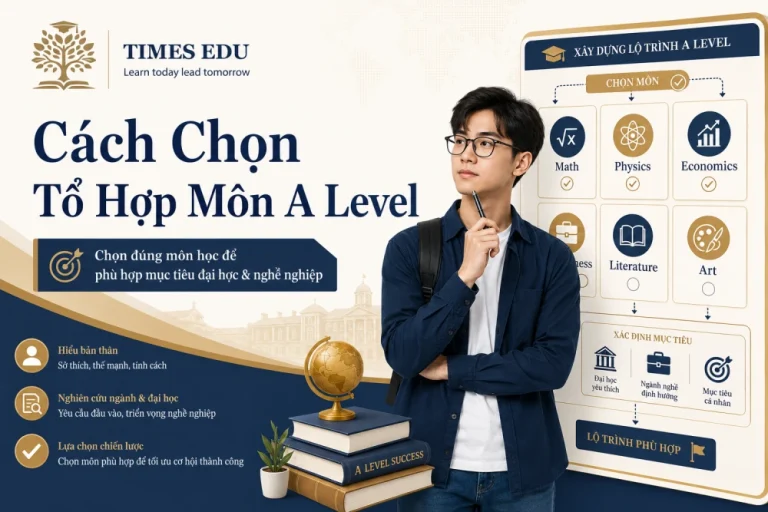 cách chọn tổ hợp môn A Level