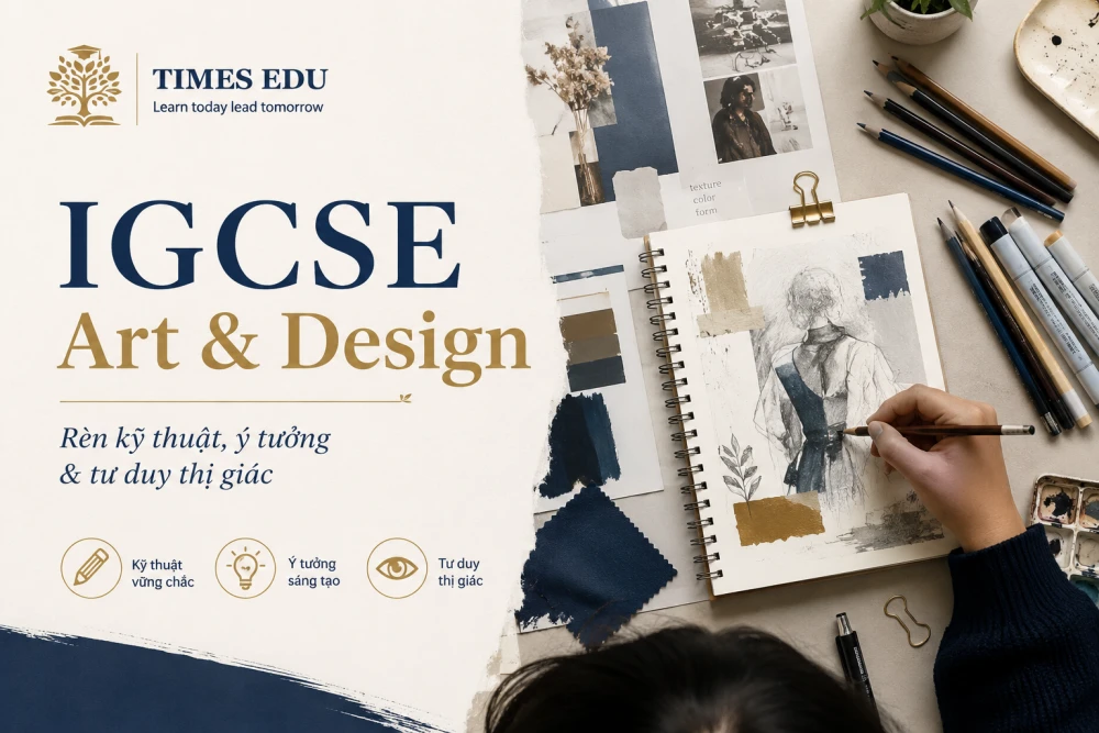 IGCSE Art & Design: Cấu trúc, lộ trình luyện thi 2026