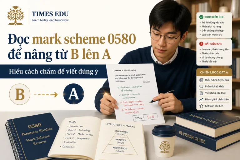 Đọc mark scheme IGCSE Mathematics 0580 để nâng từ B lên A: Chiến lược toàn diện 2026