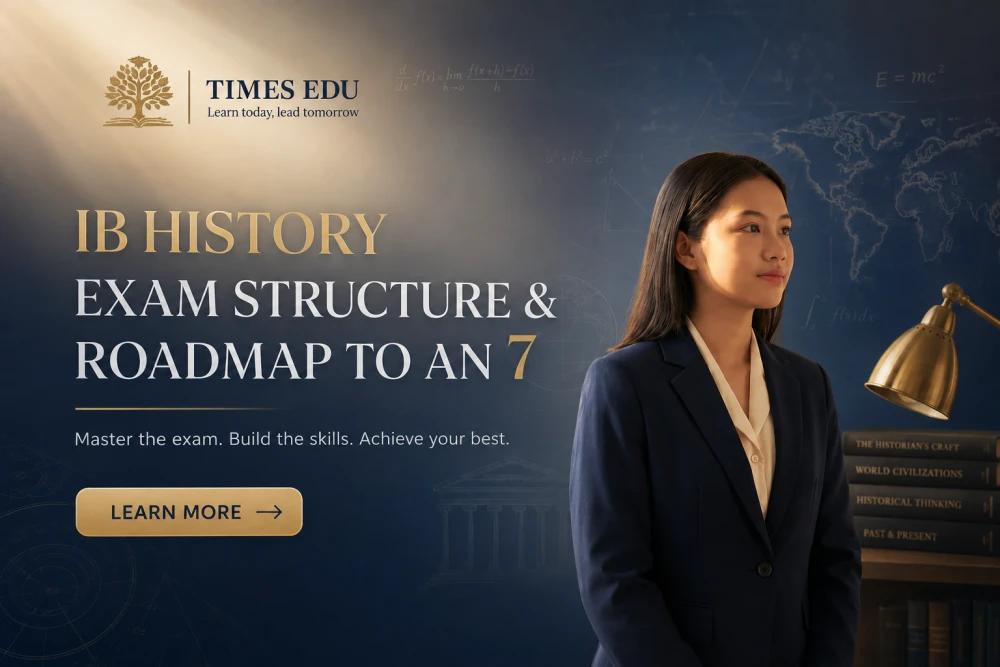 IB History is one of the most intellectually demanding courses within the International Baccalaureate Diploma Programme, and also one of the most rewarding. Students who complete it leave with skills that go far beyond knowing historical facts. They learn to construct arguments, interrogate sources, and engage with competing interpretations of the past. These are precisely the skills that leading universities around the world look for in applicants. This guide covers everything you need to know: What the course involves, how it is assessed, which topics to choose, and how to build the study habits that lead to a grade 7. IB History: What it covers and what students can expect IB History sits within Group 3 (Individuals and Societies) of the IB Diploma Programme and is designed for students aged 16 to 19. Unlike history courses that reward memorization, this course trains students to think the way professional historians do. From the first week of the programme, students are expected to analyze primary documents, evaluate conflicting historical accounts, and present evidence-based arguments in structured essays. The ability to write clearly and argue convincingly is tested at every level of assessment. The curriculum is deliberately flexible. Schools select specific topics based on teacher expertise and what is most relevant to the regional context of their students. This means two IB History students at different schools may study very different events, yet still sit comparable examinations. The common thread running through every pathway is the emphasis on critical thinking, historical methodology, and written communication.
<button class='btn-dang-ky' onclick="openPopup('popup1')">
<span class='text-effect-1'>
<svg
xmlns='http://www.w3.org/2000/svg'
viewBox='0 0 64 64'
width='24'
height='24'
aria-label='Calendar icon'
>
<rect width='64' height='64' rx='6' fill='#caa15a'/>
<rect x='10' y='14' width='44' height='40' rx='4'
fill='none' stroke='#ffffff' stroke-width='4'/>
<line x1='10' y1='24' x2='54' y2='24'
stroke='#ffffff' stroke-width='4'/>
<line x1='22' y1='6' x2='22' y2='18'
stroke='#ffffff' stroke-width='4' stroke-linecap='round'/>
<line x1='42' y1='6' x2='42' y2='18'
stroke='#ffffff' stroke-width='4' stroke-linecap='round'/>
</svg>
Book a Trial Class
</span>
</button> >>> Read more: IB History books 2026: Complete guide for students and teachers The difference between IB History SL and HL Understanding the distinction between Standard Level (SL) and Higher Level (HL) is essential, especially for students planning a study-abroad profile that targets competitive universities. Both SL and HL students study a Prescribed Subject and two World History Topics, and both complete the Internal Assessment. The key difference is that HL students take an additional Paper 3 examination, which covers a Regional Depth Study in significantly greater detail. Component SL HL Prescribed Subject Yes Yes World History Topics Yes (2 topics) Yes (2 topics) Regional Depth Study No Yes Internal Assessment Yes Yes Number of exam papers 2 3 Total teaching hours 150 hours 240 hours In our experience working with international students preparing for UK, US, and Australian university applications, taking IB History at HL signals genuine academic depth. Students applying to history, law, politics, economics, or social science programmes benefit considerably from this choice. That said, HL is a significant time commitment, and the decision should be made carefully with the student’s full course load in mind. A common mistake we see is students selecting HL purely for prestige without accounting for how it interacts with their other HL subjects. Three demanding HLs simultaneously is manageable with good planning, but only if each one is supported by consistent, structured revision. >>> Read more: IB books 2026: The complete guide to study materials for the IB Diploma Prescribed subjects and world history topics in IB History The structure of what you study in IB History is divided into three main areas, each with distinct purposes and assessment implications. Prescribed subjects The Prescribed Subject is a focused, source-rich study of a specific 20th-century historical development. It forms the basis of Paper 1, which tests source analysis skills directly. Two of the most widely taught Prescribed Subjects are: The Move to Global War: This subject examines Japanese, German, and Italian expansionism in the 1930s and the decisions that led to the Second World War. It is analytically rich and works well for students who enjoy connecting political decisions to military outcomes. Rights and Protest: This subject covers the American Civil Rights Movement and the anti-Apartheid movement in South Africa, with a strong emphasis on non-violent resistance, legislation, and social change. Choosing between these options is partly a question of teacher expertise and partly a strategic decision. The Move to Global War IB topic tends to pair well with the Authoritarian States world history topic, creating useful conceptual overlap that strengthens revision efficiency. World history topics Schools select two from a list of twelve comparative World History Topics. The most commonly taught include: Authoritarian States (20th century): Covers leaders such as Mao Zedong, Adolf Hitler, Fidel Castro, and Benito Mussolini, examining how they rose to power and how they governed. Causes and Effects of 20th-century Wars: A broad comparative topic that examines the origins, nature, and consequences of major conflicts. The Cold War: Superpower Tensions and Rivalries: One of the most popular topics globally, Cold War IB History content covers the ideological conflict between the United States and the Soviet Union from 1947 to 1991. One critical detail often overlooked is that these World History Topics are comparative by design. Students are expected to draw connections across different countries and regions, not to write single-country narratives. Essays that focus entirely on one case study, without explicit comparison, are consistently marked down in Paper 2. Regional Depth Study (HL only) HL students select one region for their Paper 3 study. The most commonly chosen options are History of Europe, History of the Americas, and History of Asia and Oceania. This regional study requires both breadth and genuine analytical depth, as students must write three essays in 2.5 hours.
<button class='btn-dang-ky' onclick="openPopup('popup1')">
<span class='text-effect-1'>
<svg
xmlns='http://www.w3.org/2000/svg'
viewBox='0 0 64 64'
width='24'
height='24'
aria-label='Calendar icon'
>
<rect width='64' height='64' rx='6' fill='#caa15a'/>
<rect x='10' y='14' width='44' height='40' rx='4'
fill='none' stroke='#ffffff' stroke-width='4'/>
<line x1='10' y1='24' x2='54' y2='24'
stroke='#ffffff' stroke-width='4'/>
<line x1='22' y1='6' x2='22' y2='18'
stroke='#ffffff' stroke-width='4' stroke-linecap='round'/>
<line x1='42' y1='6' x2='42' y2='18'
stroke='#ffffff' stroke-width='4' stroke-linecap='round'/>
</svg>
Book a Trial Class
</span>
</button> >>> Read more: IB Burnout Signs 2026: How to Spot Early Warning Signs and Prevent Study Overload How IB History is assessed across its papers and internal assessment IB History assessment is entirely essay-based and source-based. There are no multiple-choice questions, no short-answer sections, and no fill-in-the-blank exercises. Every mark is earned through written argument and evidence. Assessment Component SL Weighting HL Weighting What It Tests Paper 1 30% 20% Source analysis on the Prescribed Subject Paper 2 45% 25% Two comparative essays on World History Topics Paper 3 N/A 35% Three structured essays on the Regional Depth Study Internal Assessment 25% 20% A 2,200-word independent historical investigation The Internal Assessment (IA) is particularly important because it is internally graded by the teacher and externally moderated by the IB. It gives students a chance to research a historical question they are genuinely curious about and to demonstrate skills that timed exams do not always capture fully. Drawing on years of experience at Times Edu, the IA is frequently the component where students either significantly boost or unnecessarily lose marks. The key is selecting a focused, debatable research question early and building the source critique with care. >>> Read more: IB Past Papers Strategy 2026: 5-Phase Plan for Score 7 Across Subjects How to write a high-scoring essay in IB History Paper 2 The IB History Paper 2 essay is the component that most separates students who score 5s and 6s from those who consistently reach 7. The difference is rarely about knowing more facts. It is almost always about argument structure and analytical precision. The core structure of a strong Paper 2 essay A high-scoring IB History Paper 2 essay follows a clear logic: Every paragraph must advance a specific argument, supported by precise evidence, and connected to the question. Introduction: State a clear thesis that directly answers the question. Avoid vague openings. The examiner should know your argument within the first two sentences. Body paragraphs: Each paragraph begins with a topic sentence that makes a mini-argument. Evidence follows, then analysis of how the evidence supports the argument. Avoid narrating events. Counter-argument: Strong essays acknowledge complexity. Introducing a counter-argument and then refuting or qualifying it demonstrates higher-order historical thinking. Conclusion: Restate the thesis with nuance, reflecting the complexity explored in the essay. Do not introduce new information. A common mistake we see is students writing what tutors call “a tour of the topic.” This means covering everything they know about a subject, in chronological order, without a sustained argument running through the essay. This approach typically earns a grade 4 or 5, regardless of how much content the student knows. Historiography plays an important role in top-band essays. Referencing how different historians have interpreted the same event, for example, the Orthodox versus Revisionist debate in Cold War IB History, demonstrates that the student understands history as an ongoing intellectual conversation rather than a fixed set of facts.
<button class='btn-dang-ky' onclick="openPopup('popup1')">
<span class='text-effect-1'>
<svg
xmlns='http://www.w3.org/2000/svg'
viewBox='0 0 64 64'
width='24'
height='24'
aria-label='Calendar icon'
>
<rect width='64' height='64' rx='6' fill='#caa15a'/>
<rect x='10' y='14' width='44' height='40' rx='4'
fill='none' stroke='#ffffff' stroke-width='4'/>
<line x1='10' y1='24' x2='54' y2='24'
stroke='#ffffff' stroke-width='4'/>
<line x1='22' y1='6' x2='22' y2='18'
stroke='#ffffff' stroke-width='4' stroke-linecap='round'/>
<line x1='42' y1='6' x2='42' y2='18'
stroke='#ffffff' stroke-width='4' stroke-linecap='round'/>
</svg>
Book a Trial Class
</span>
</button> >>> Read more: IB DP Term Checklist 2026: A Practical Guide to Stay Organized Throughout the School Year Source analysis skills for IB History Paper 1 explained IB History Paper 1 source analysis is a distinct skill set that requires deliberate practice. Many students approach Paper 1 the same way they approach Paper 2, by writing narrative history. This is a critical error. Paper 1 is built around a set of primary and secondary sources related to the Prescribed Subject. Students are asked to analyze these documents using a framework that the IB refers to as evaluating origin, purpose, value, and limitation. This approach is often called OPVL, though the IB has updated its language in recent guides to focus on the broader concept of source evaluation. How to analyze a source effectively When evaluating a source in IB History Paper 1: Identify the origin: Who produced this document, when, and in what context? Establish the purpose: Why was this document created? Was it propaganda, a private correspondence, a public speech, or an official record? Assess its value: What does this source reveal that other types of sources might not? What perspective does it offer? Identify its limitations: What does the source omit, distort, or fail to capture? What biases might be present given the author’s position or the timing of the document? One critical detail often overlooked is that evaluating limitations does not mean dismissing the source as unreliable. A piece of propaganda is not worthless as a historical source. It is extremely valuable for understanding how a regime sought to manipulate public opinion, which is itself a significant historical insight. Students should practice Paper 1 using IB History past papers regularly. The questions follow predictable patterns, and familiarity with the format significantly reduces exam anxiety. >>> Read more: The Ultimate IB Diploma Program (IBDP) Guide 2026 Best resources and study strategies for IB History students A well-planned revision strategy for IB History combines structured content review, past paper practice, and guided feedback. Relying on one source alone is rarely sufficient. Recommended resources IB History past papers: The single most important revision tool. Use them under timed conditions to build exam stamina and familiarize yourself with question phrasing. IB History study guides (Oxford and Hodder publishers): These provide clear, topic-by-topic summaries with historiographical perspectives integrated throughout. The IB History Official Syllabus Guide: Students should read this directly, not just through teacher summaries. Understanding what the examiners are looking for is itself a study advantage. Historiography resources: Building a personal bank of historian quotes and their interpretive positions is one of the most effective IB History revision strategies for high-band essays. Study habits that make a measurable difference Begin IA research in the first term of the Diploma, not the second. Practice timed essay writing at least once a week from the start of Year 2. Read and annotate IB History mark schemes alongside past paper responses to understand the difference between a grade 5 and a grade 7 answer. Build comparative notes that place two case studies side by side, because Paper 2 rewards explicit comparison. Drawing on years of experience at Times Edu, students who score 7 in IB History are not necessarily those who study the most hours. They are the ones who study with the clearest understanding of what the examiner is looking for and who receive consistent, expert feedback on their written work throughout the course.
<button class='btn-dang-ky' onclick="openPopup('popup1')">
<span class='text-effect-1'>
<svg
xmlns='http://www.w3.org/2000/svg'
viewBox='0 0 64 64'
width='24'
height='24'
aria-label='Calendar icon'
>
<rect width='64' height='64' rx='6' fill='#caa15a'/>
<rect x='10' y='14' width='44' height='40' rx='4'
fill='none' stroke='#ffffff' stroke-width='4'/>
<line x1='10' y1='24' x2='54' y2='24'
stroke='#ffffff' stroke-width='4'/>
<line x1='22' y1='6' x2='22' y2='18'
stroke='#ffffff' stroke-width='4' stroke-linecap='round'/>
<line x1='42' y1='6' x2='42' y2='18'
stroke='#ffffff' stroke-width='4' stroke-linecap='round'/>
</svg>
Book a Trial Class
</span>
</button> >>> Read more: IB Tutor 2026: How to Choose the Right Tutor for Better Grades and Less Stress Frequently asked questions What is the difference between IB History SL and HL? SL students complete two exam papers and an Internal Assessment, studying a Prescribed Subject and two World History Topics. HL students complete the same components plus Paper 3, which requires an additional Regional Depth Study and 90 minutes more of examination time. HL requires 240 teaching hours compared to 150 for SL. What prescribed subjects and world history topics can you study in IB History? The most commonly studied Prescribed Subjects include The Move to Global War and Rights and Protest. For World History Topics, popular choices include Authoritarian States, Cold War IB History, and Causes and Effects of 20th-century Wars. Schools make the final selection based on teacher expertise and curriculum fit. How is IB History Paper 1 source analysis assessed? Paper 1 involves analyzing a set of primary and secondary sources on the Prescribed Subject. Students are assessed on their ability to evaluate sources by considering their origin, purpose, value, and limitations. The skill required is not narration but critical interpretation of documentary evidence. What is the Internal Assessment in IB History and how is it graded? The Internal Assessment is a 2,200-word independent historical investigation. Students select their own research question, conduct a detailed source critique, and reflect on the nature of historical inquiry. It is marked by the teacher and externally moderated by the IB, contributing 25% of the SL grade and 20% of the HL grade. How do you score a 7 in IB History? Scoring a 7 requires consistent essay practice, a strong understanding of historiography IB concepts, and the ability to write clearly argued, evidence-based responses under timed conditions. Students who reach grade 7 typically also perform strongly in the IA and approach Paper 1 as a distinct analytical skill, not an extension of their essay writing. Is IB History harder than A Level History? Both are rigorous, but they differ in structure. IB History covers a wider comparative range of topics and requires students to manage more assessment components simultaneously, including the IA. A Level History tends to allow more depth in fewer topics. Students who thrive in IB History are typically those who are comfortable with comparative thinking and structured argumentation across diverse contexts. What are the most popular topic choices for IB History students? Based on global data and our experience at Times Edu, the most popular selections are The Move to Global War as a Prescribed Subject, Authoritarian States and Cold War IB History as World History Topics, and History of Europe or History of the Americas for the HL Regional Depth Study. These topics also have the richest bank of IB History past papers and study materials available. Conclusion