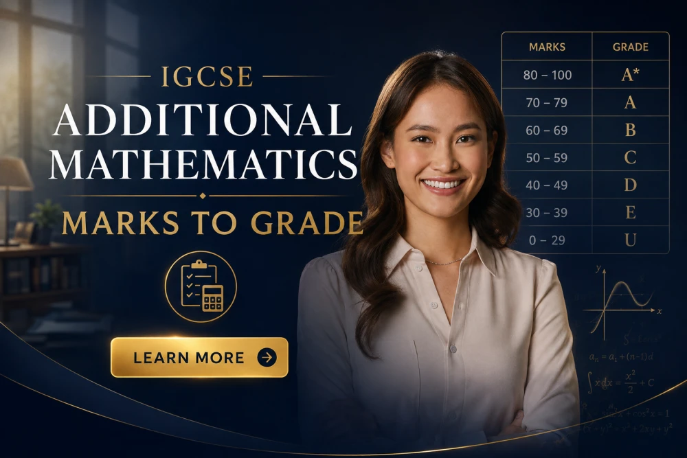 IGCSE Additional Mathematics marks to grade 2026: How raw scores convert to final grades