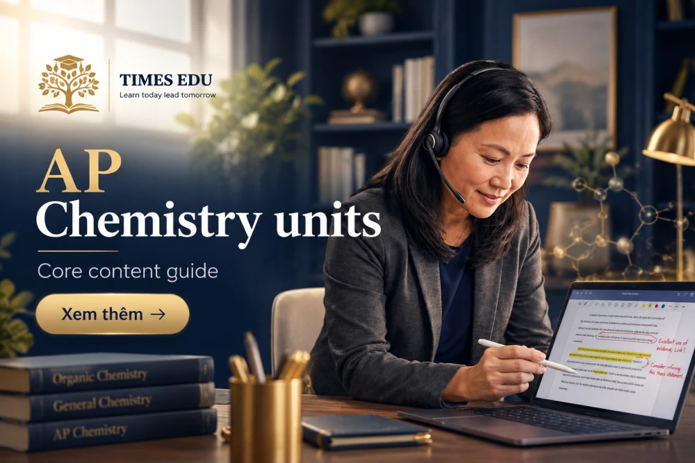 AP Chemistry units 2026: Toàn bộ các chủ đề và trọng số điểm trong đề thi AP Chemistry