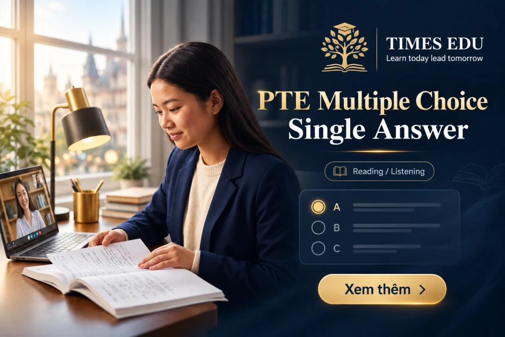 PTE Multiple Choice Single Answer 2026: Hướng dẫn toàn diện và chiến lược đạt điểm cao
