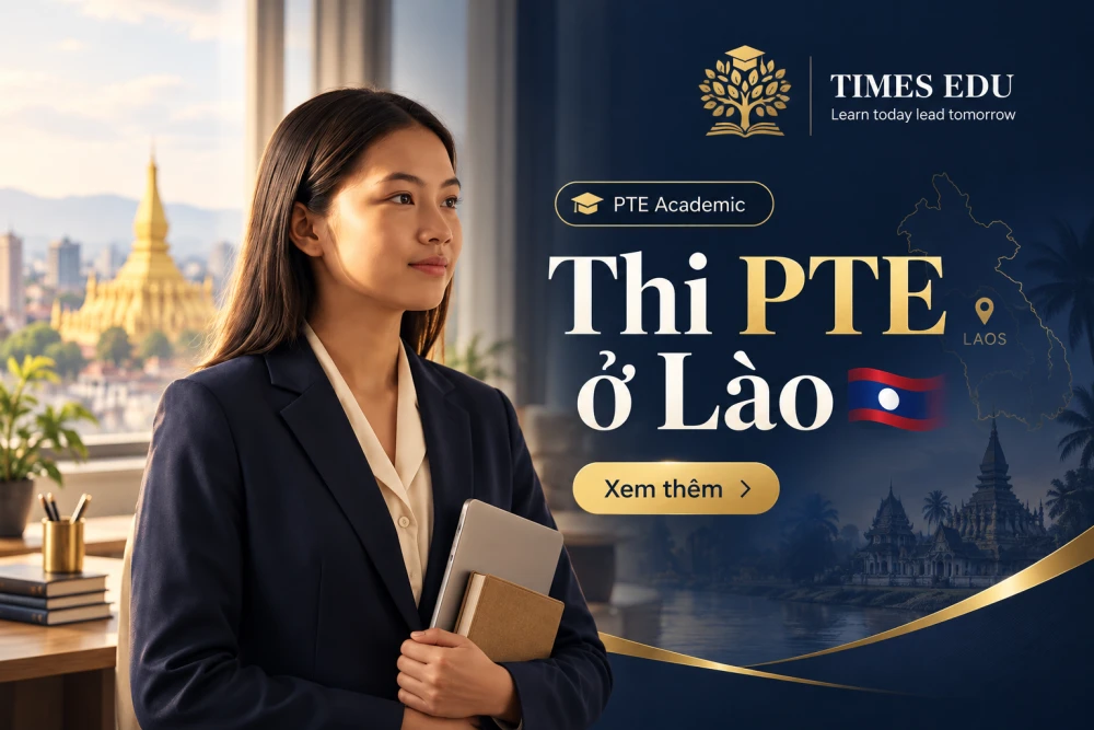 Thi PTE ở Lào 2026: Hướng dẫn cho người Việt muốn đặt lịch thi tại Vientiane