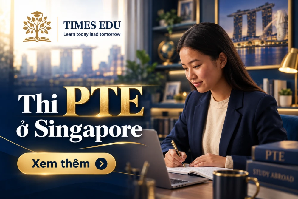 Thi PTE ở Singapore 2026: Hướng dẫn toàn diện cho người Việt đặt lịch thi